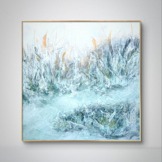 Crystal edge, original abstract landscape painting