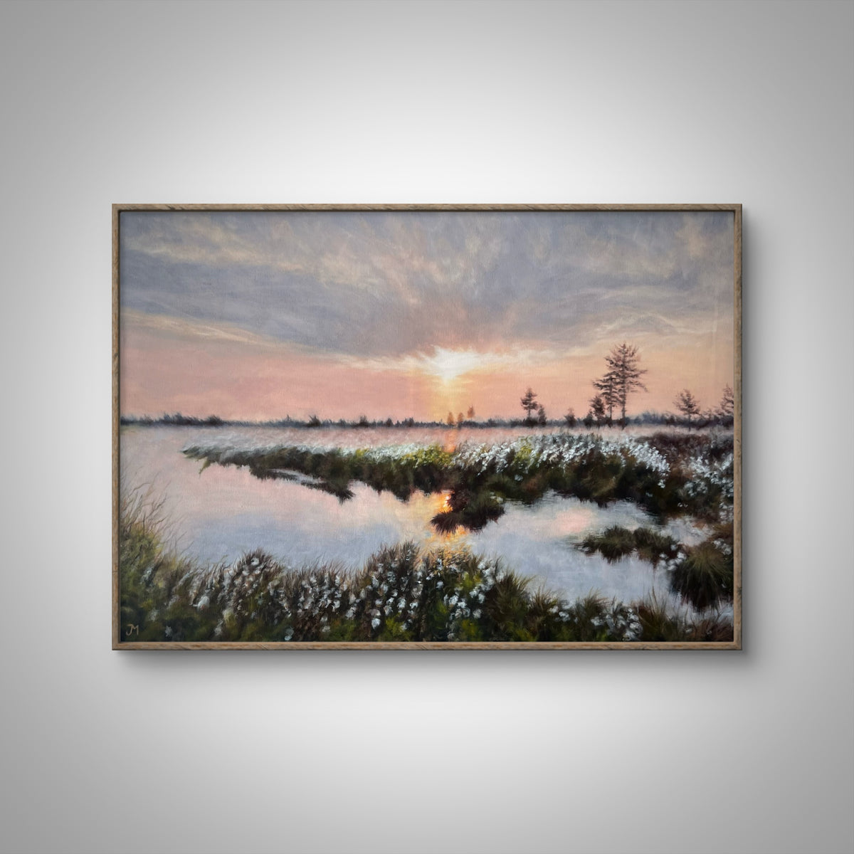 awakeing landscape oil painting