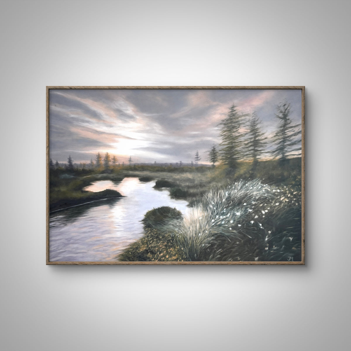 Distant Light, original oil painting on canvas