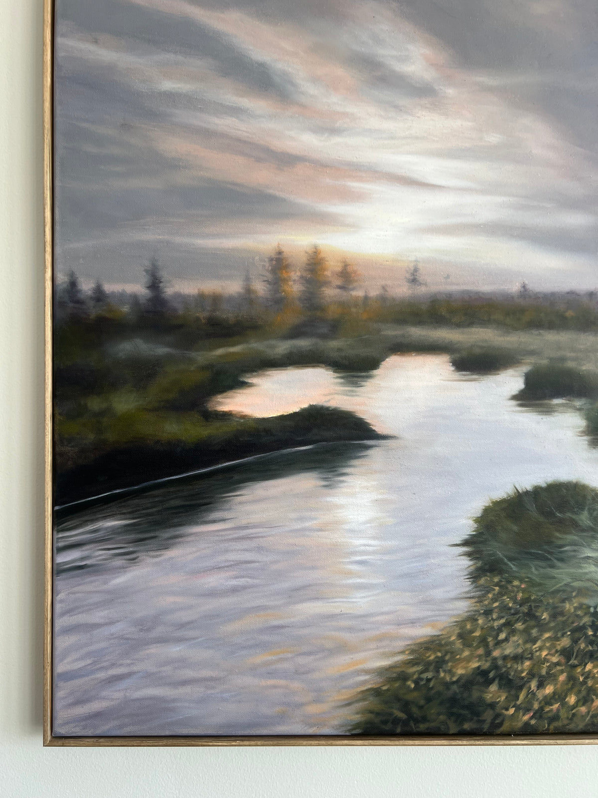Distant Light, original oil painting on canvas