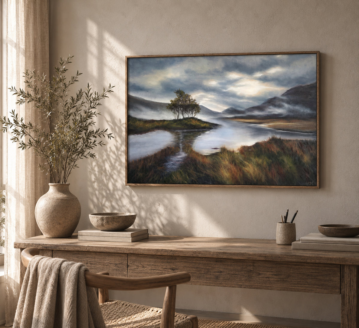 Haven, original oil painting on canvas