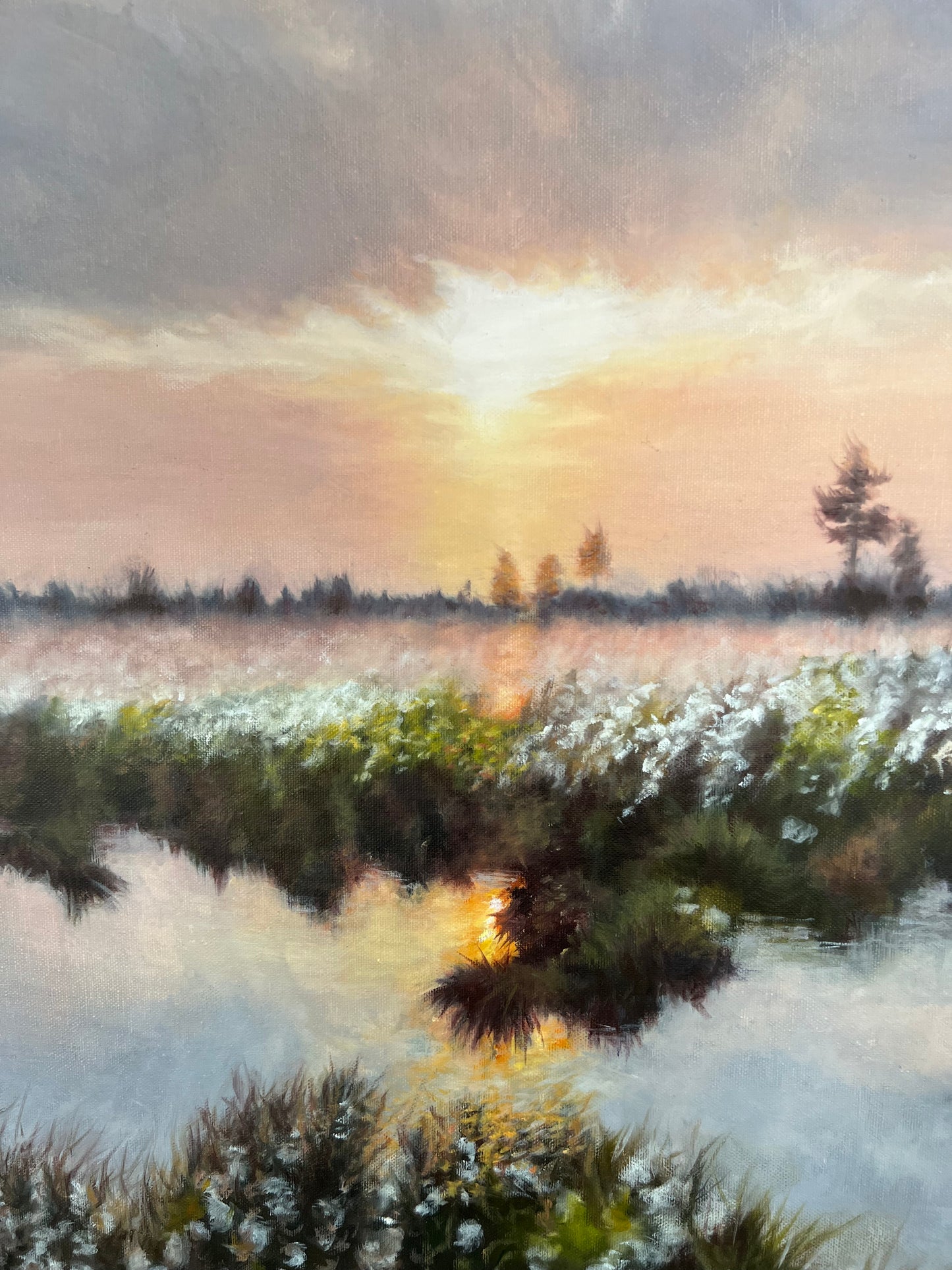 Awakening, original oil painting on canvas