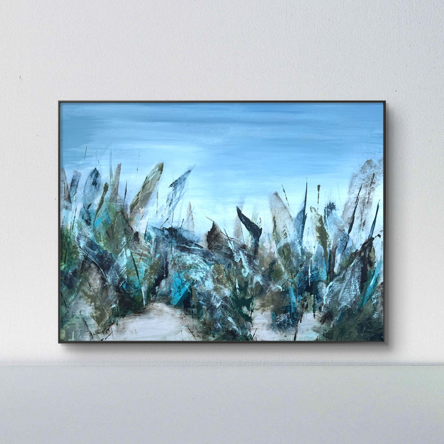 Tangles shores, original abstract painting