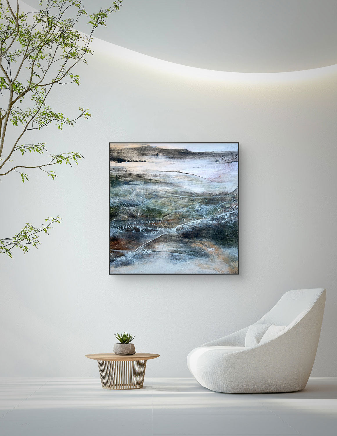 Terra's echoes, original abstract painting