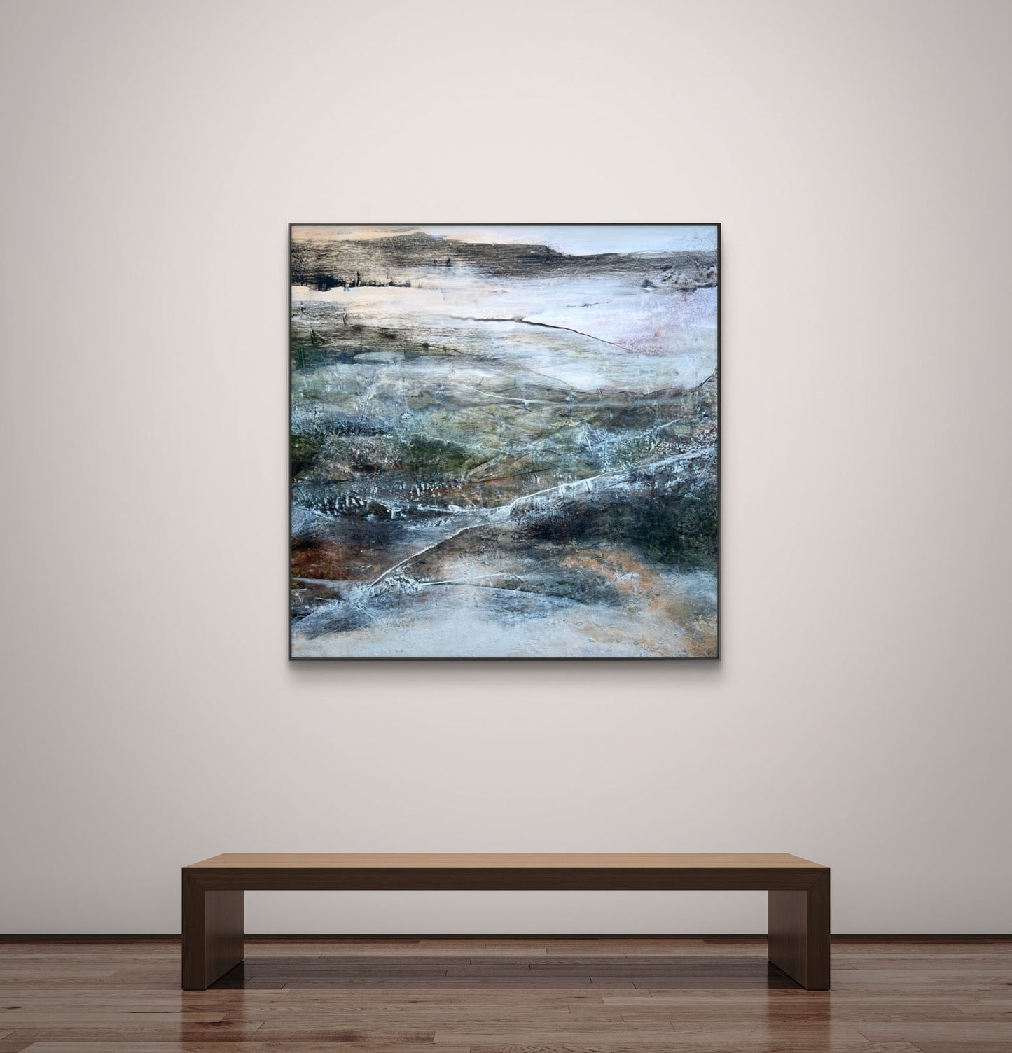 Terra's echoes, original abstract painting