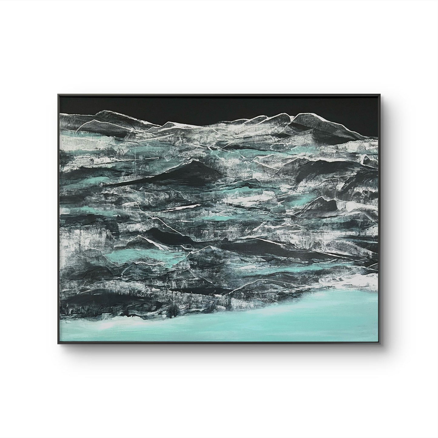 Tidal currents, original abstract landscape painting