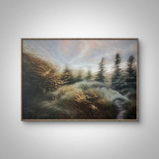 Wilderness, original oil painting on canvas
