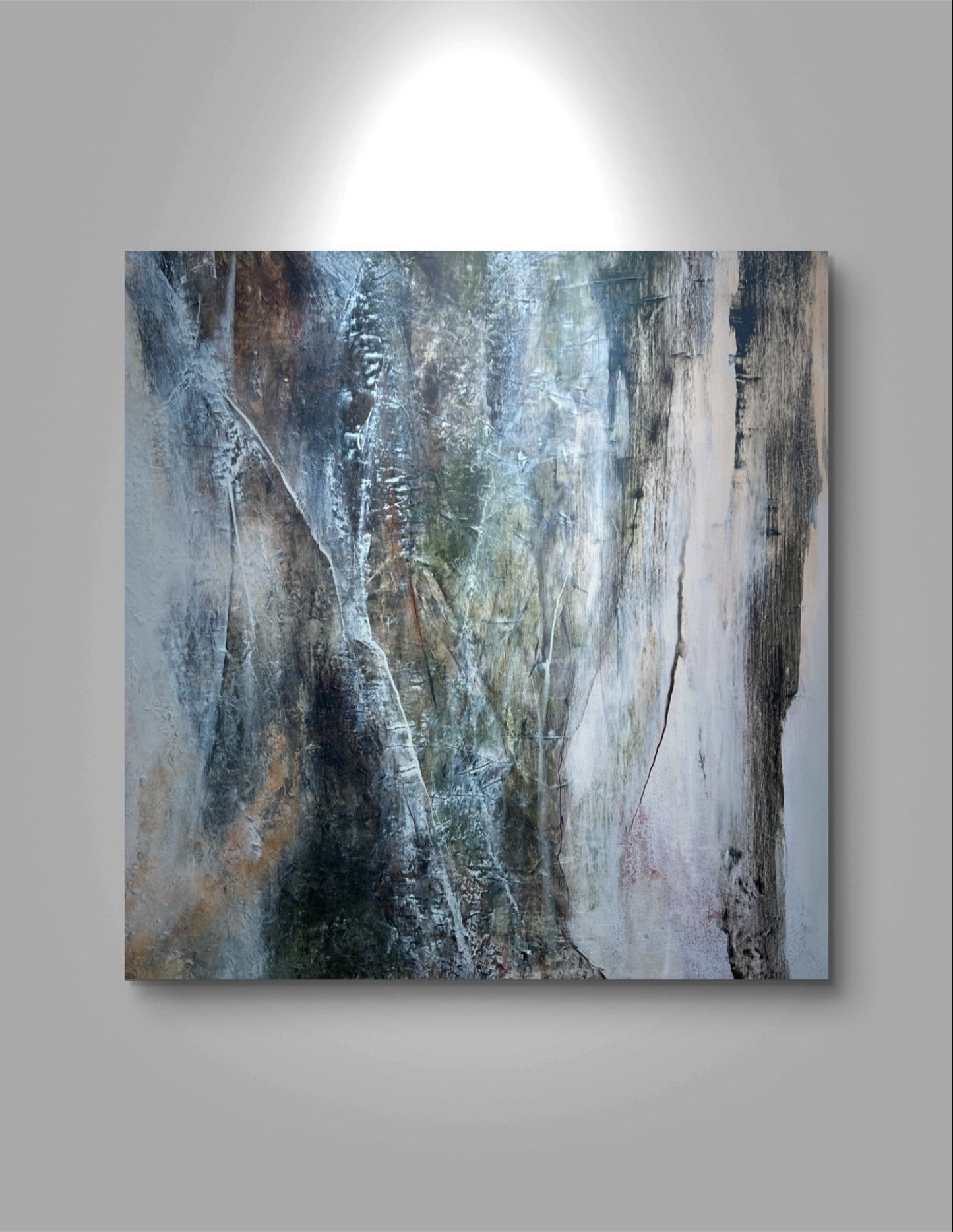 Terra's echoes, original abstract painting